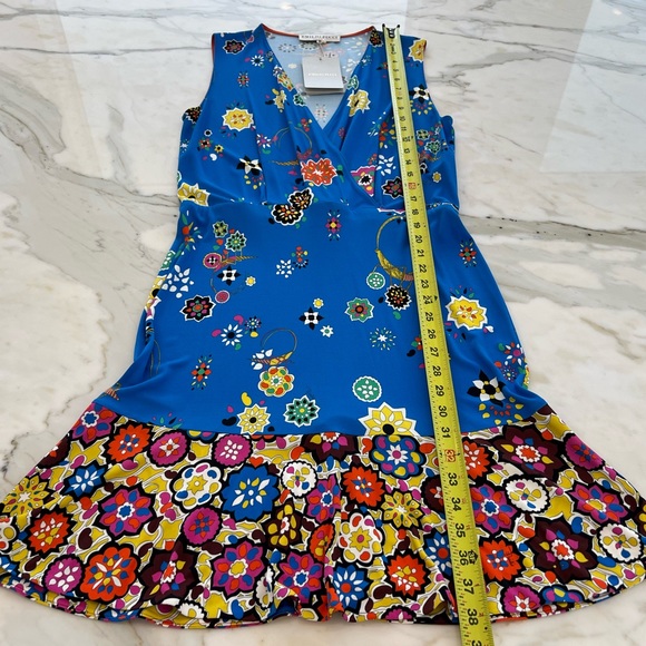 EMILIO PUCCI BLUE GRASSHOPPER DRESS MODEL 61RG53 SIZE IT 44 / US 10 NWTS! - Picture 13 of 15